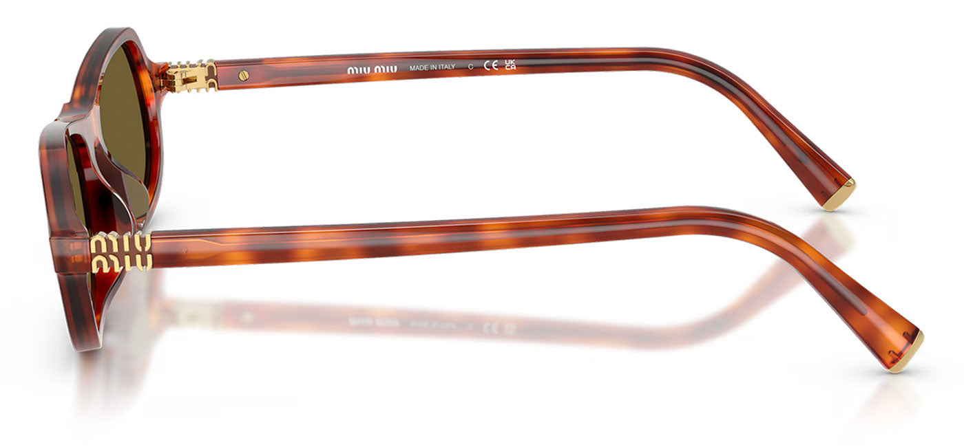 Miu Miu MU B10SU Sunglasses - Havana Cognac / Dark Brown