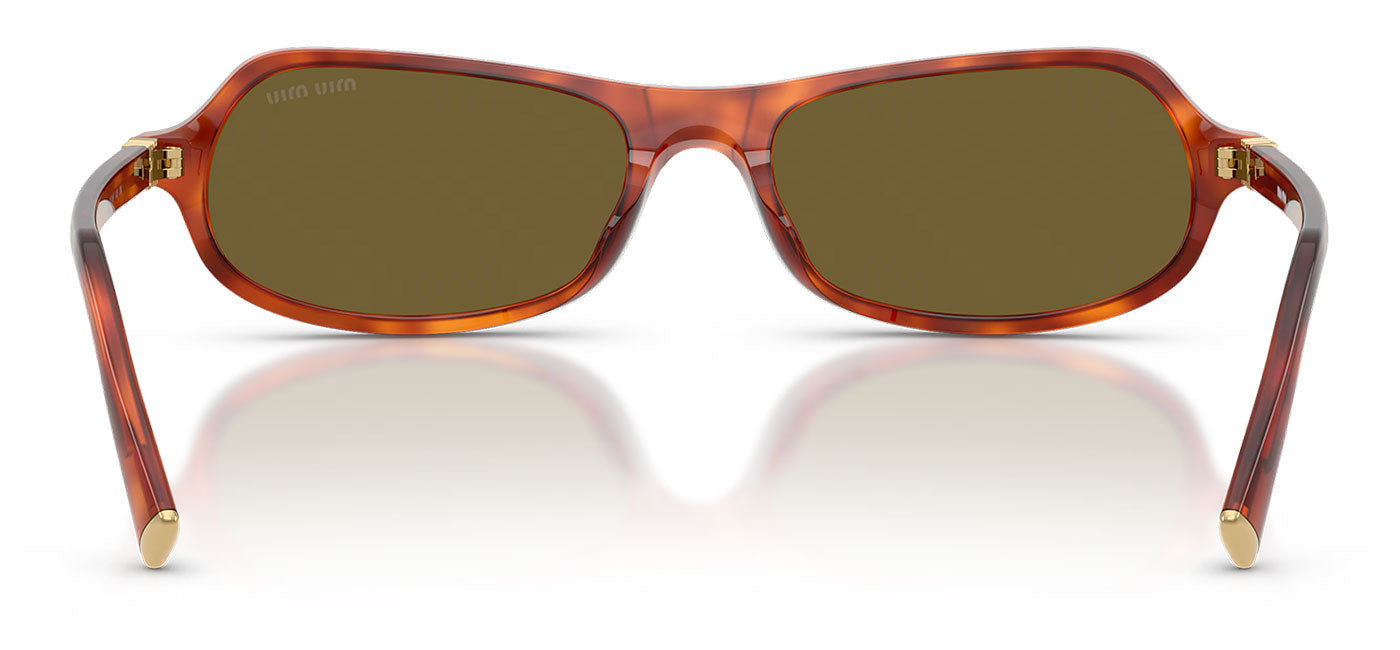 Miu Miu MU B10SU Sunglasses - Havana Cognac / Dark Brown