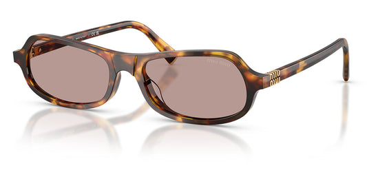 Miu Miu MU B10SU Sunglasses - Honey Havana / Light Purple Brown