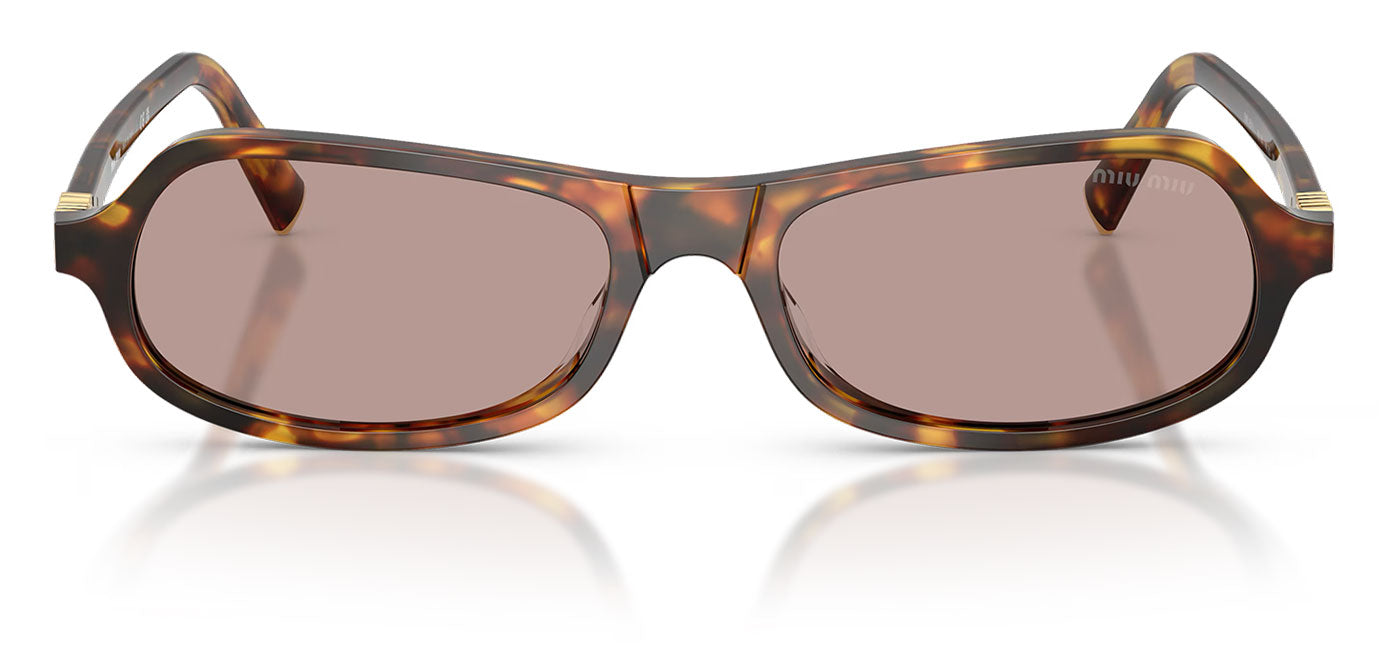 Miu Miu MU B10SU Sunglasses - Honey Havana / Light Purple Brown