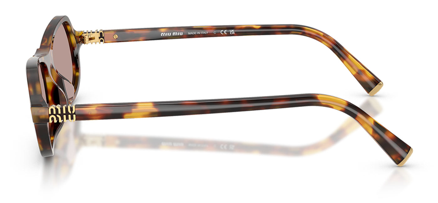 Miu Miu MU B10SU Sunglasses - Honey Havana / Light Purple Brown