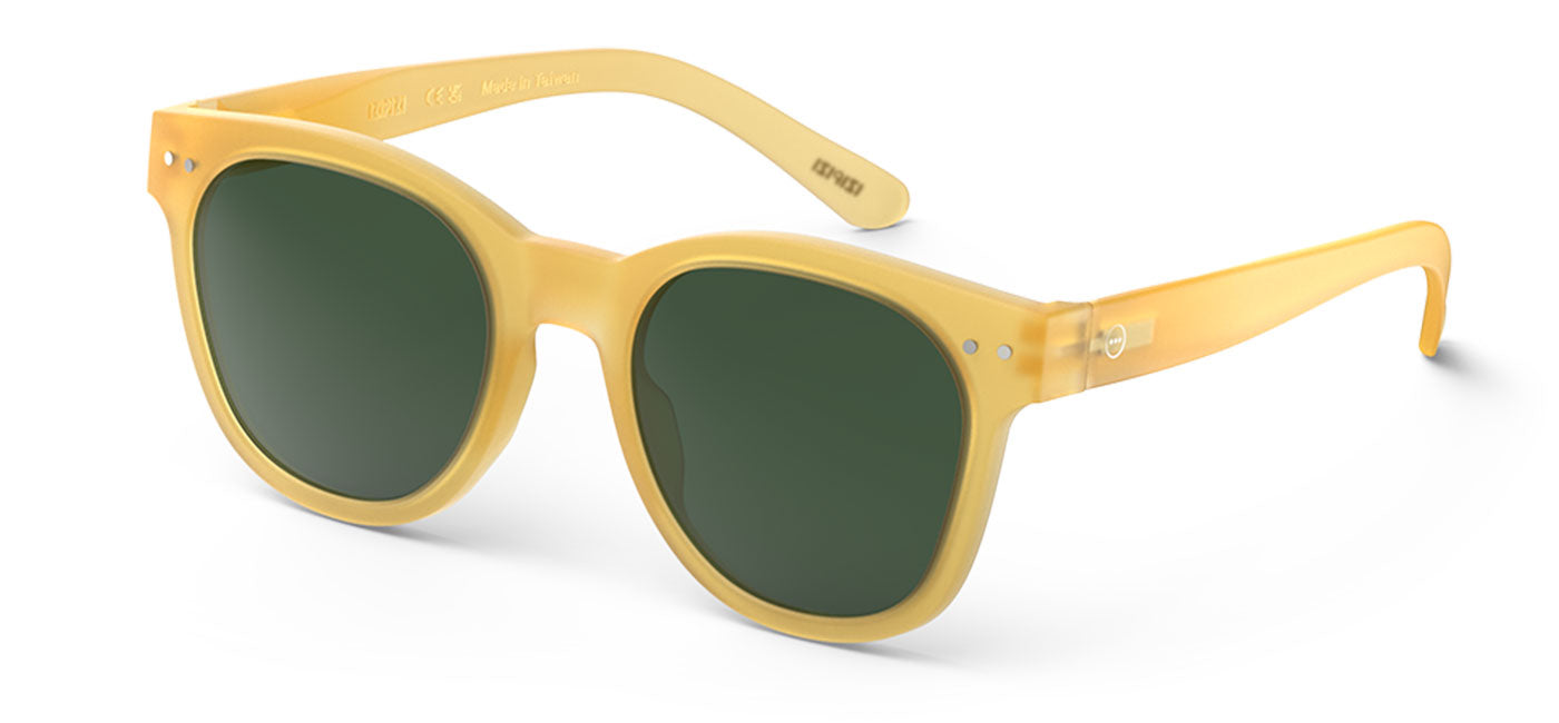 IZIPIZI #N Sunglasses - Yellow Honey / Green