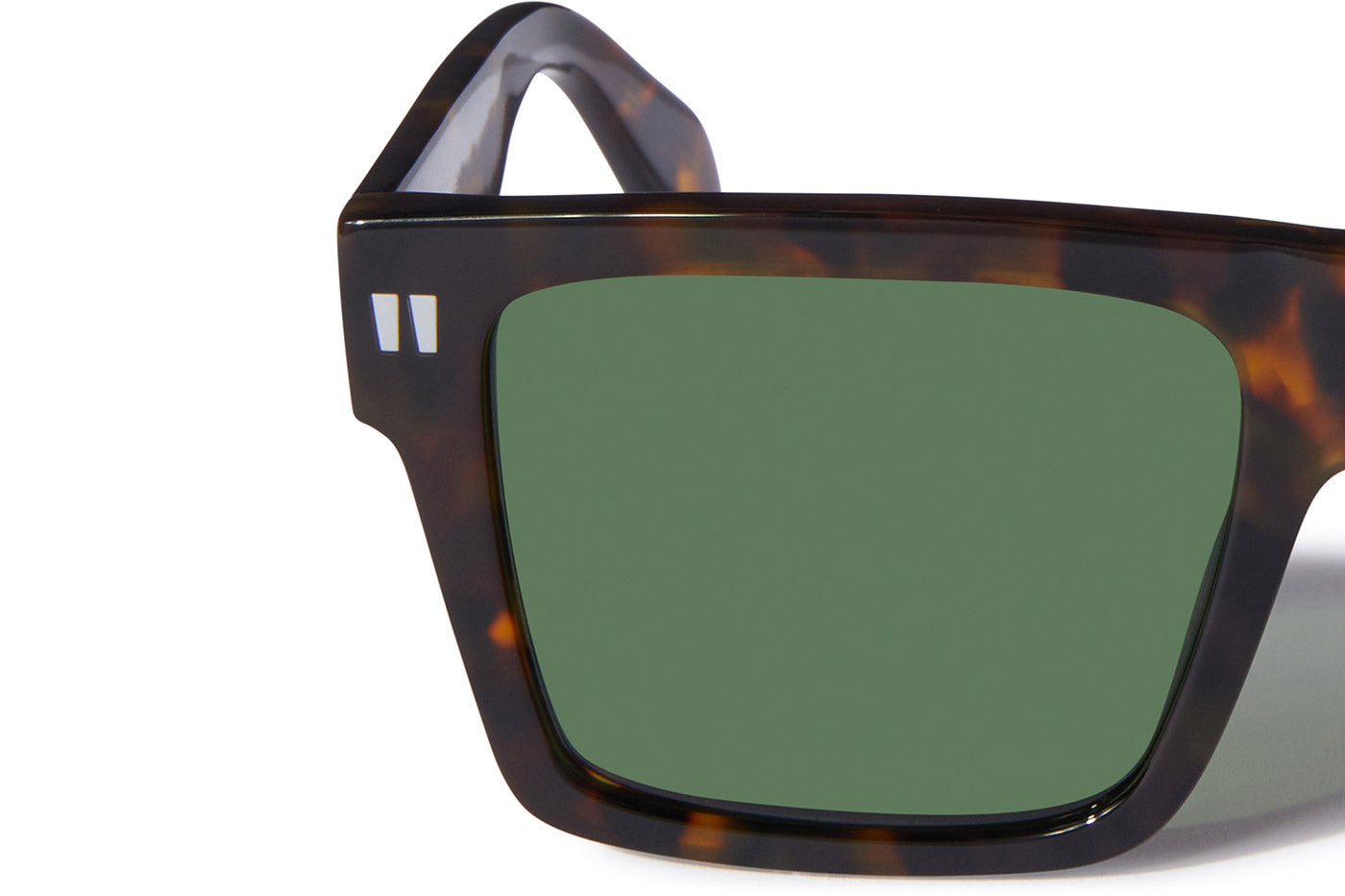 Off-White OERI109 Lawton Sunglasses - Havana / Green