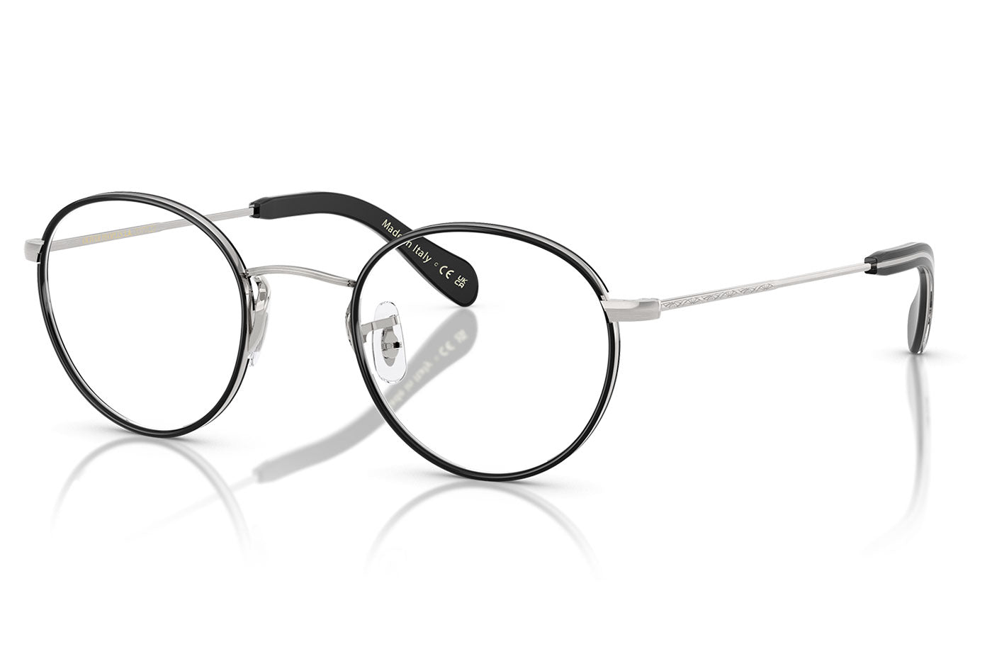 Oliver Peoples OV1352 Coleridge II Glasses - Brushed Silver / Black