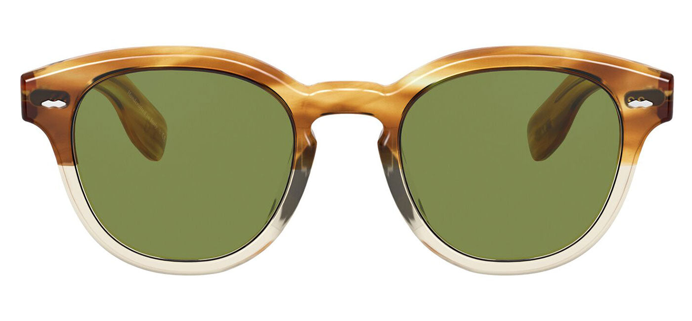 Oliver Peoples OV5413SU Cary Grant Sunglasses - Honey VSB / Green C