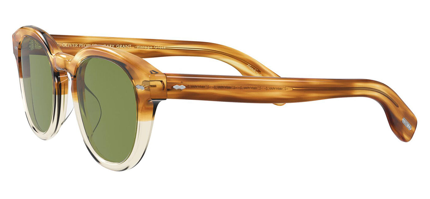Oliver Peoples OV5413SU Cary Grant Sunglasses - Honey VSB / Green C
