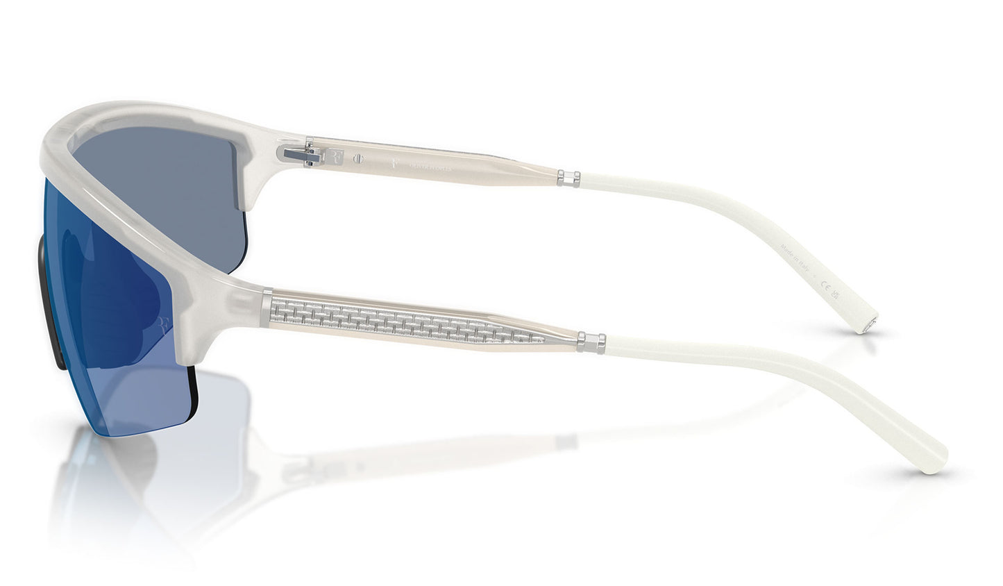 Oliver Peoples OV5560S R-7 Sunglasses- Warm White / Marine Flash Mirror