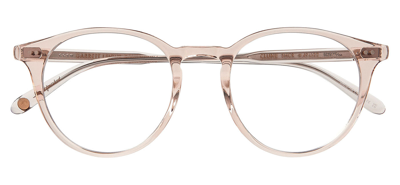 Garrett Leight Clune Glasses - Shell Crystal