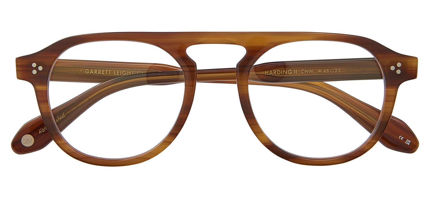 Garrett Leight Harding II Glasses - Cherry Wood