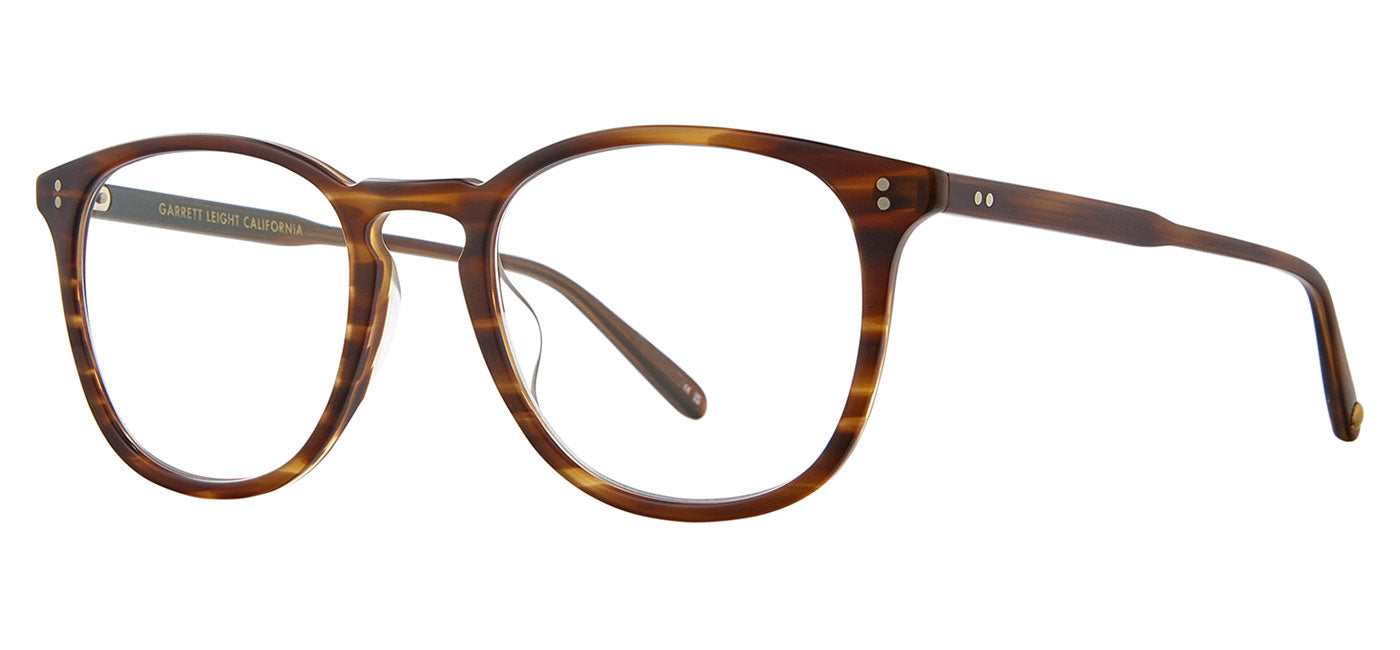 Garrett Leight Kinney Glasses - Matte Brandy Tortoise
