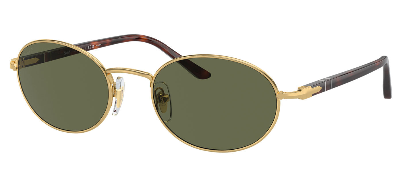 Persol PO1018S Ida Sunglasses - Gold / Green Polarised