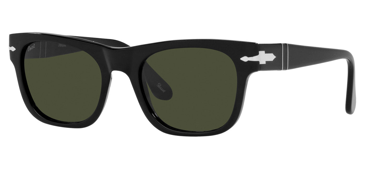 Persol PO3269S Sunglasses - Black / Green Polarised