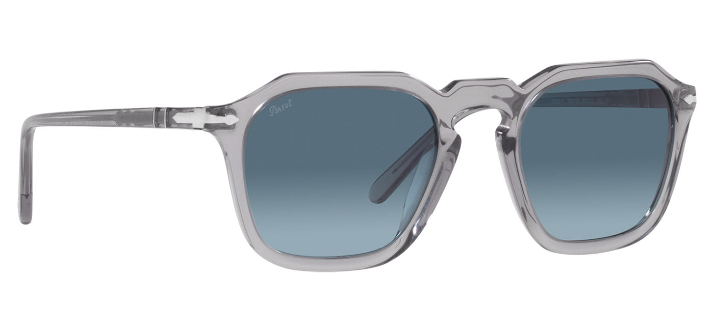 Persol PO3292S Sunglasses - Transparent Grey / Azure Gradient Blue