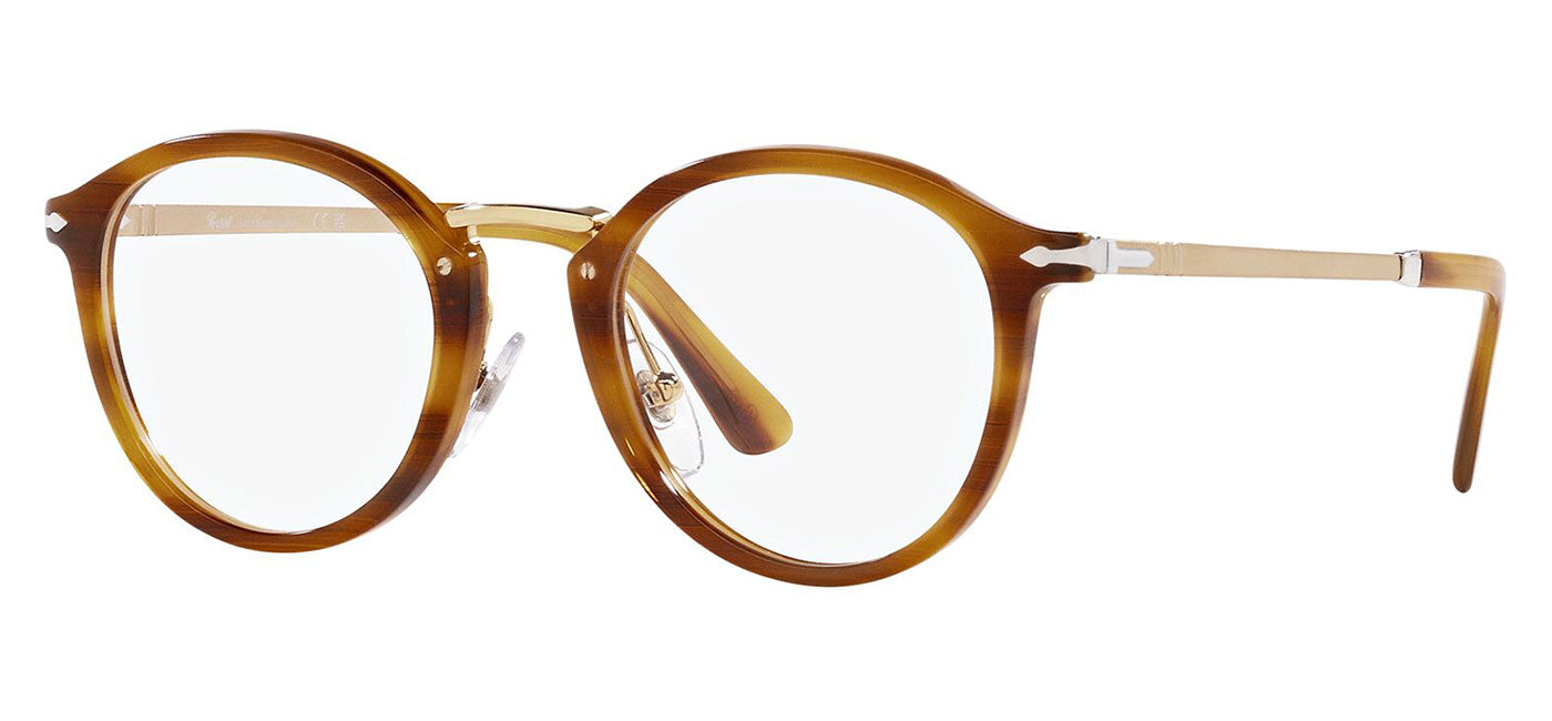 Persol PO3309V Glasses - Striped Brown