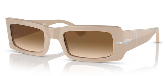 Persol PO3332S Sunglasses - Solid Beige / Clear Gradient Brown