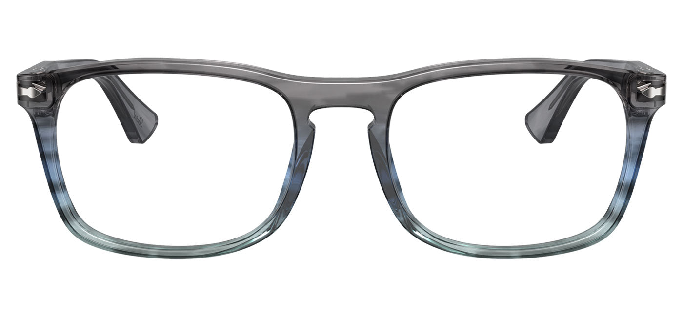 Persol PO3344V Glasses - Striped Grey and Gradient Blue