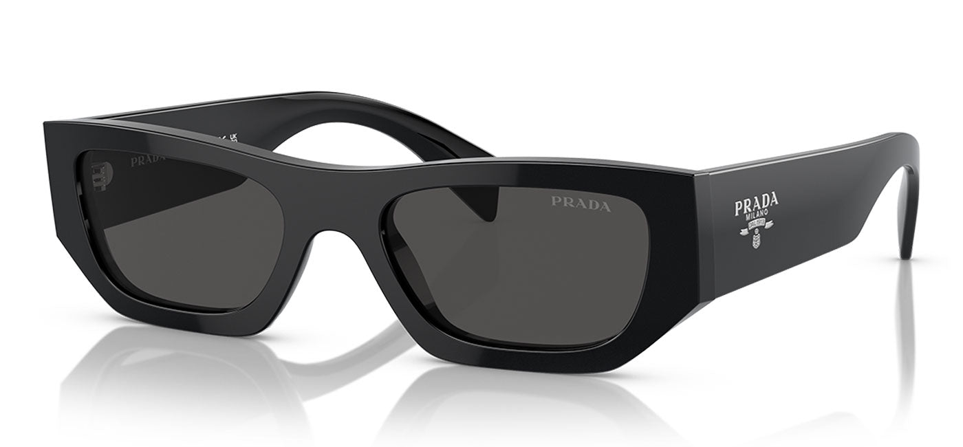 Prada PR A01S Sunglasses - Black / Dark Grey
