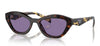 Prada PR A02S Sunglasses - Havana / Violet Mirror Internal Silver