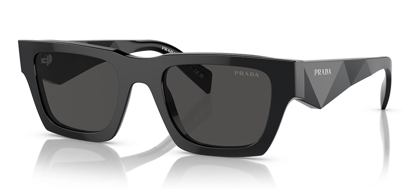 Prada PR A06S Sunglasses - Black / Dark Grey