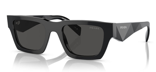 Prada PR A06S Sunglasses - Black / Dark Grey