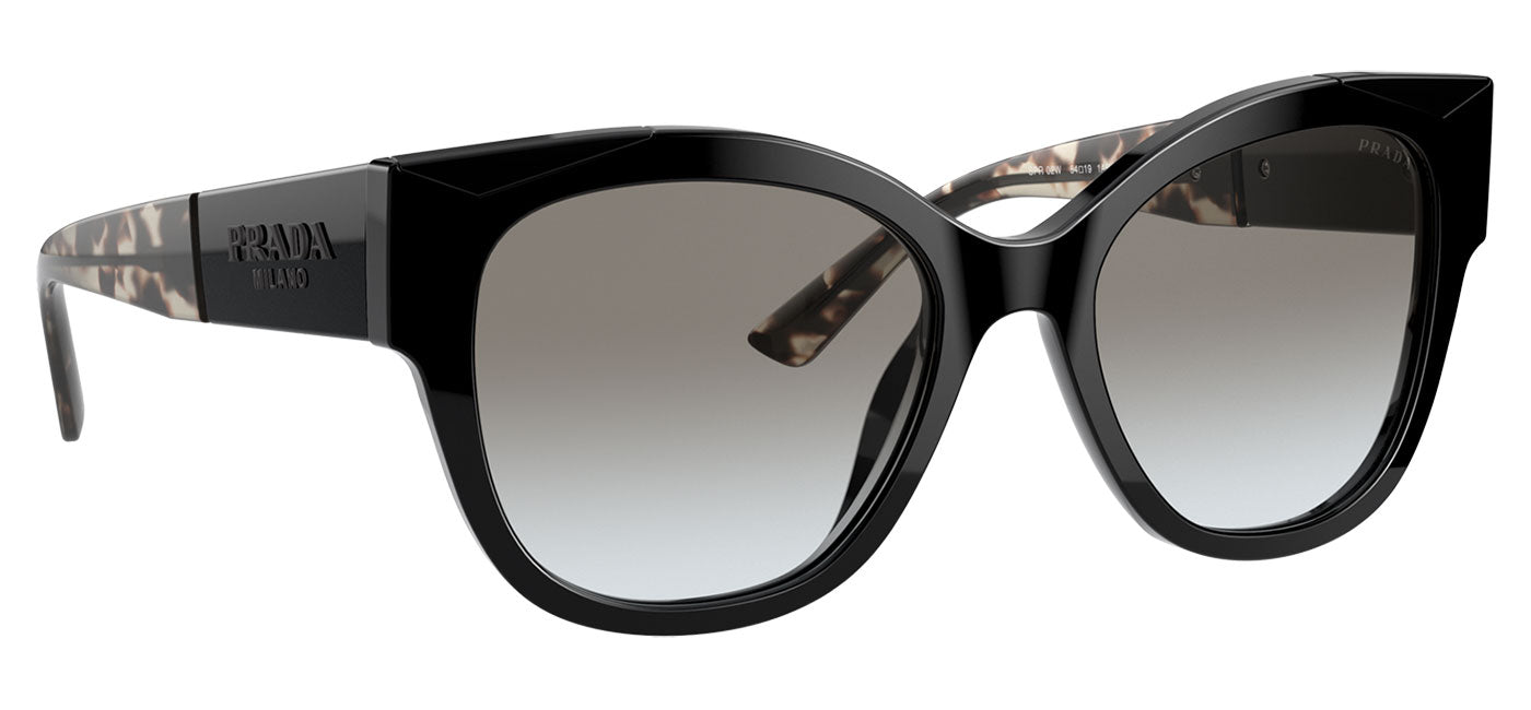 Prada PR 02WS Sunglasses - Black / Grey Gradient