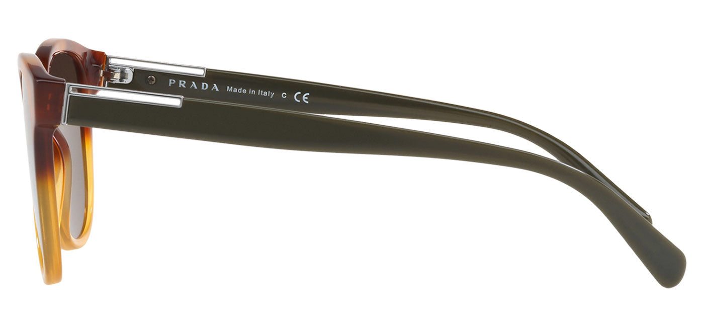 Prada PR 08US Sunglasses - Tortoise & Yellow / Dark Green