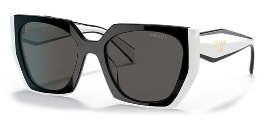 Prada PR 15WS Sunglasses - Black and Talc / Dark Grey