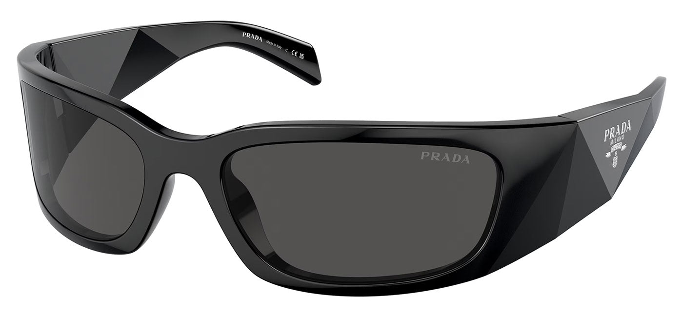 Prada PR A14S Sunglasses - Black / Dark Grey