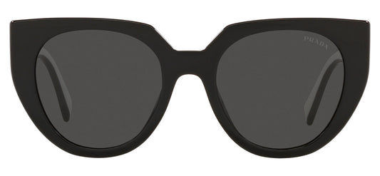 Prada PR 14WS Sunglasses - Black and Talc / Dark Grey