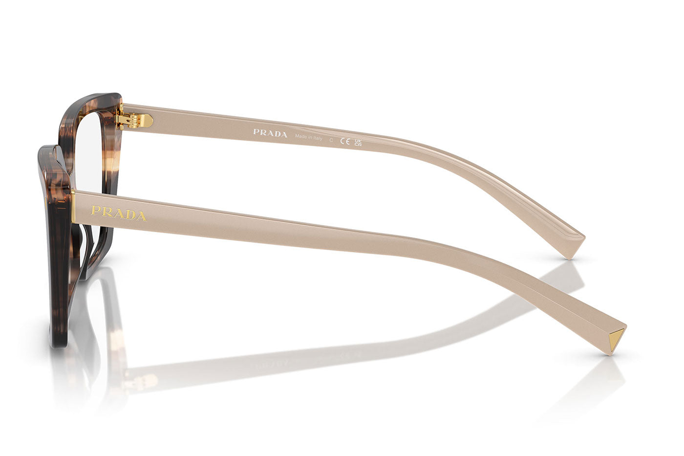Prada PR 16ZV Glasses - Caramel Tortoise