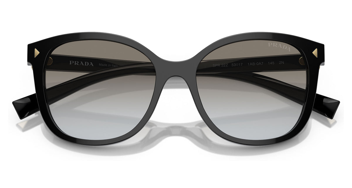 Prada PR 22ZS Sunglasses - Black / Grey Gradient