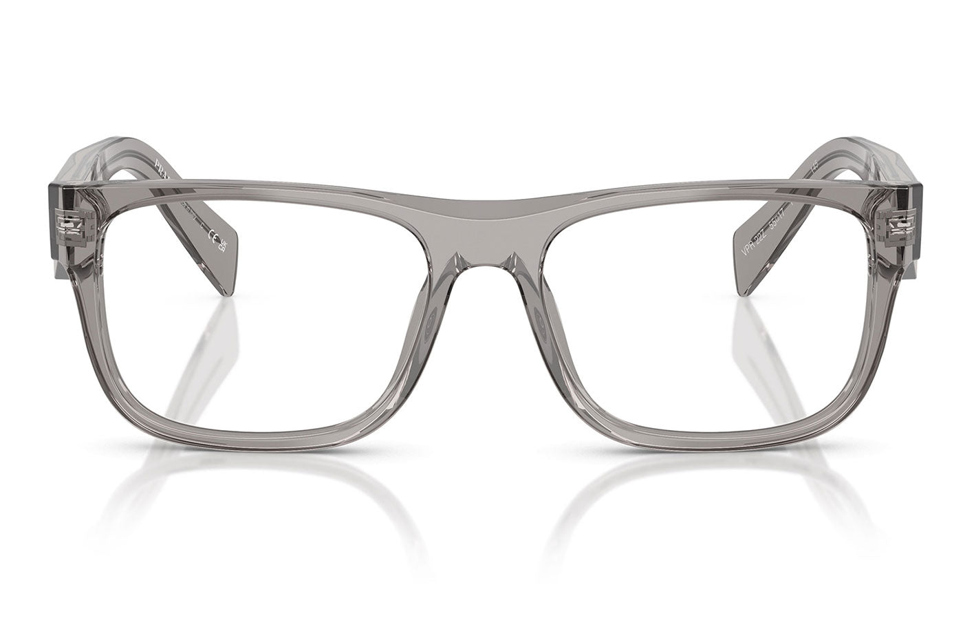 Prada PR 22ZV Glasses - Transparent Dark Grey