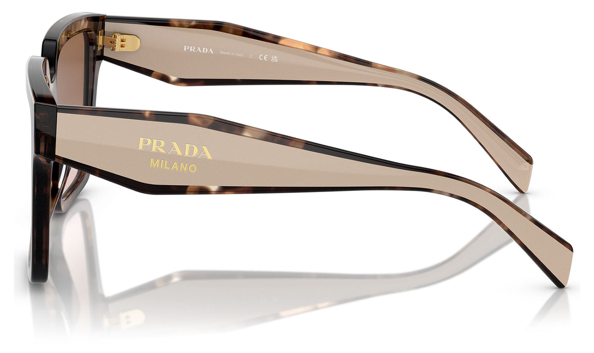 Prada PR 24ZS Sunglasses - Caramel Tortoise / Brown Gradient