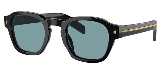 Prada PR A16S Sunglasses - Black / Green Polarised