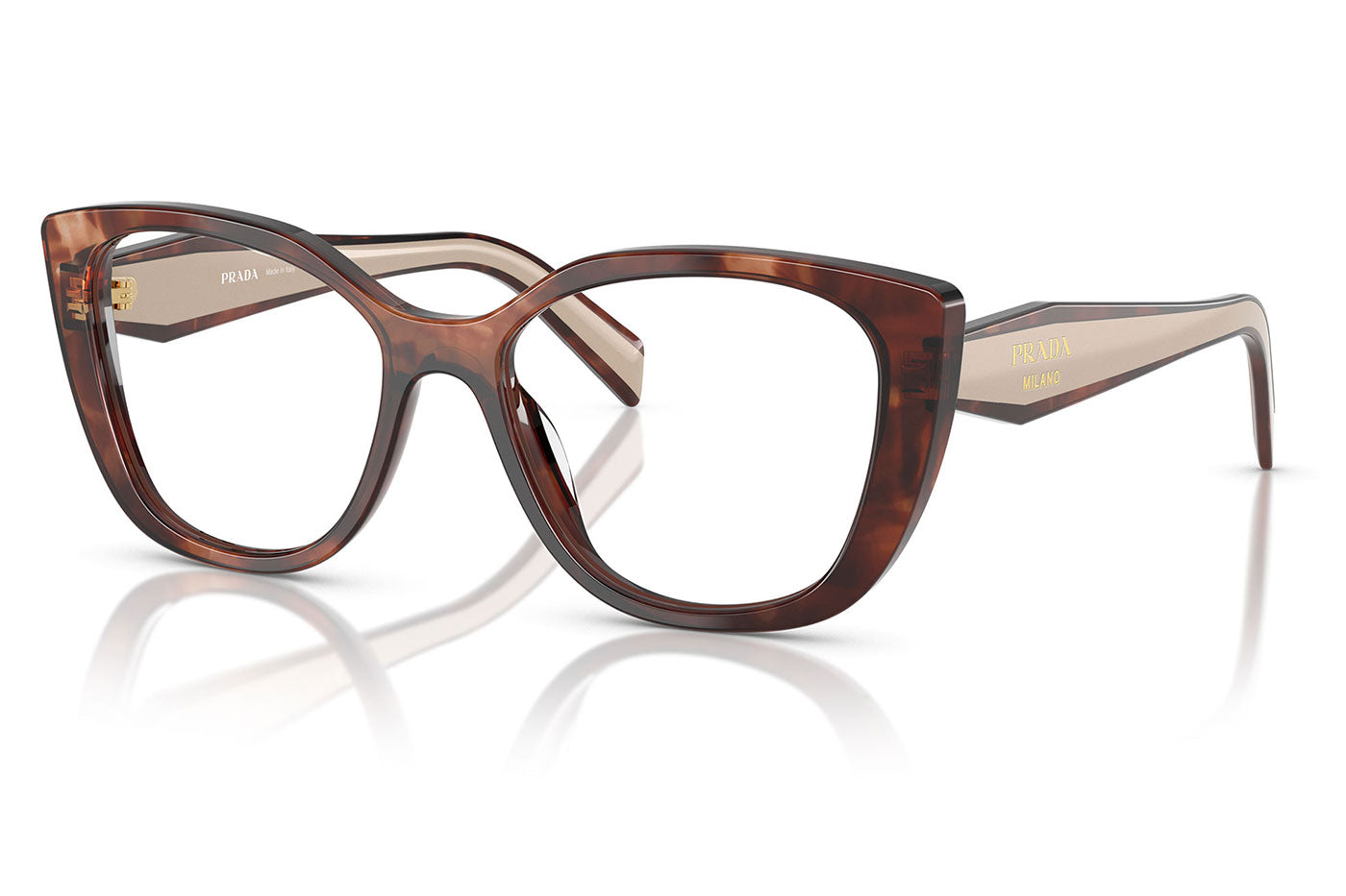 Prada PR B04V Glasses - Havana Caramel