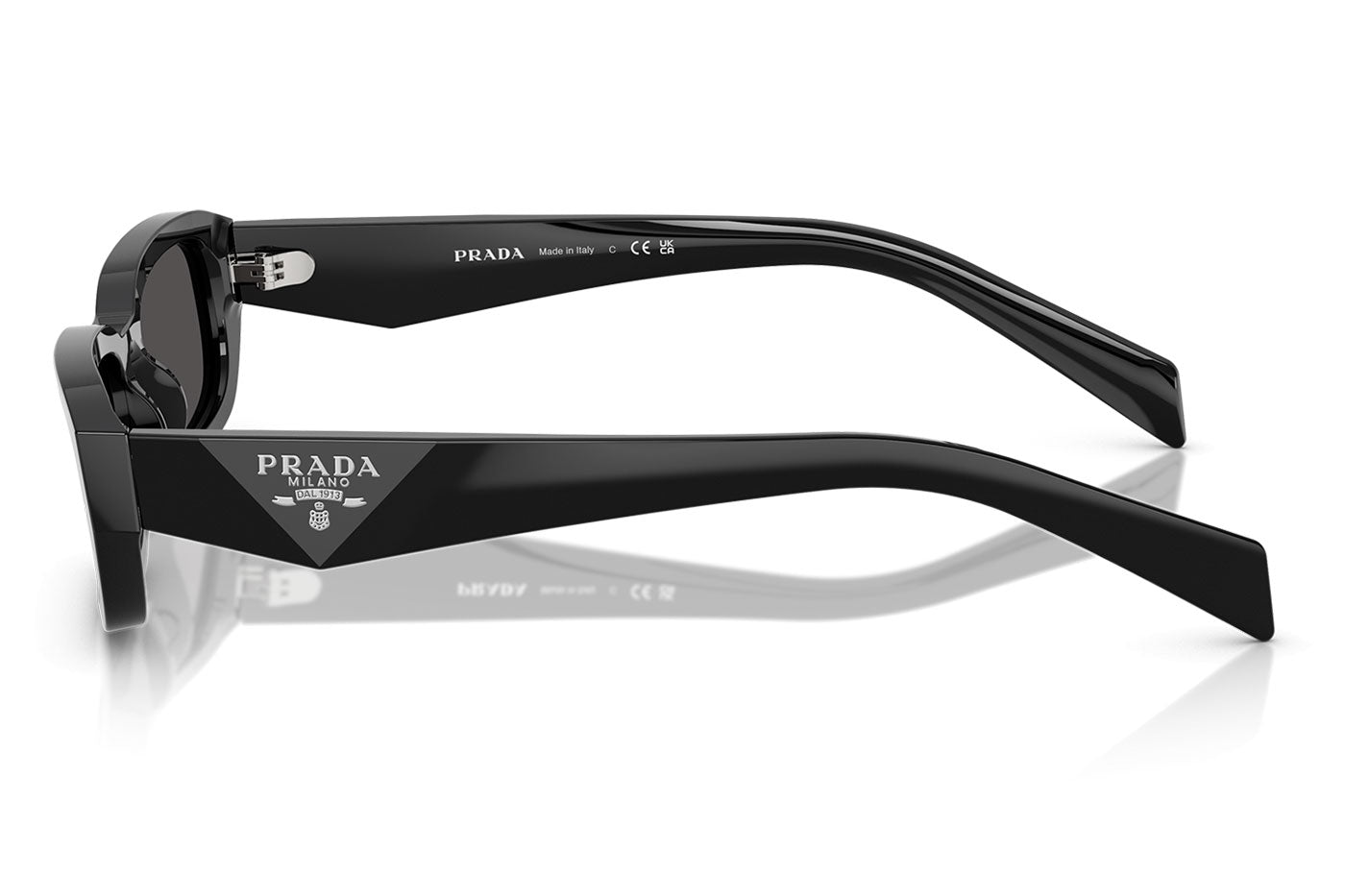 Prada PR B06S Sunglasses - Black / Dark Grey