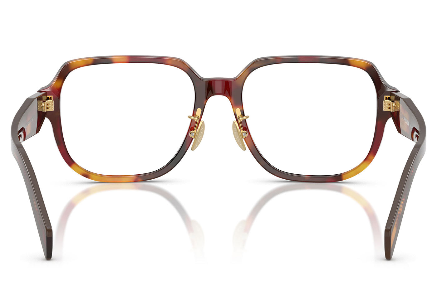Prada PR B07VD Glasses - Poppy Tortoise / Bordeaux