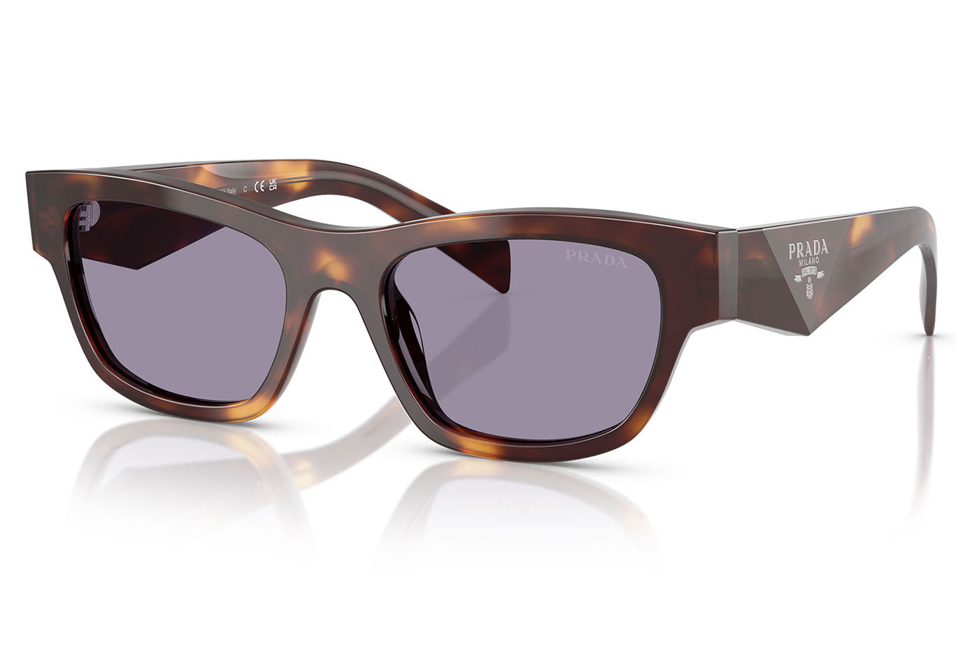 Prada PR B09S Sunglasses - Classic Tortoise / Grey