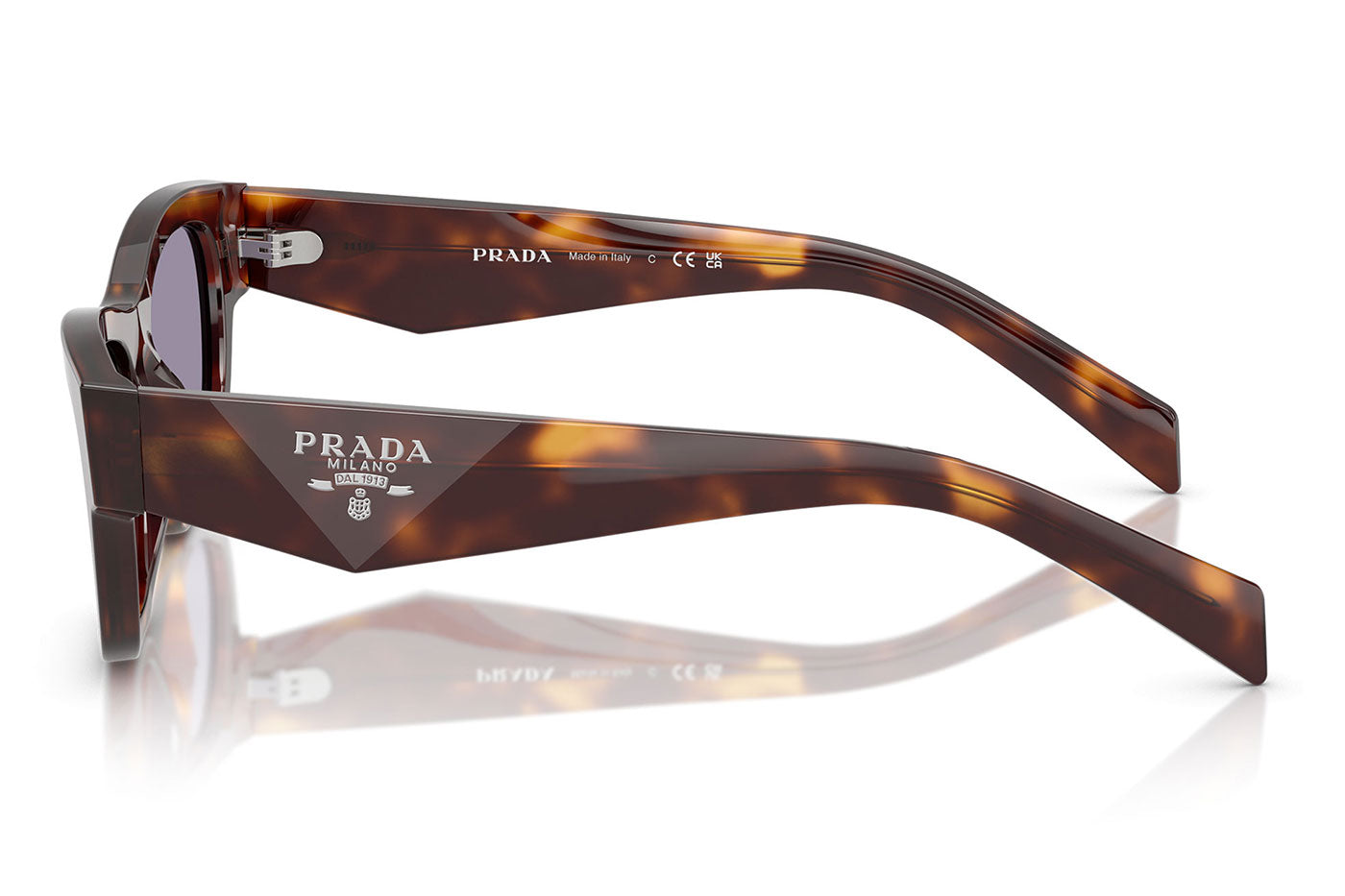 Prada PR B09S Sunglasses - Classic Tortoise / Grey
