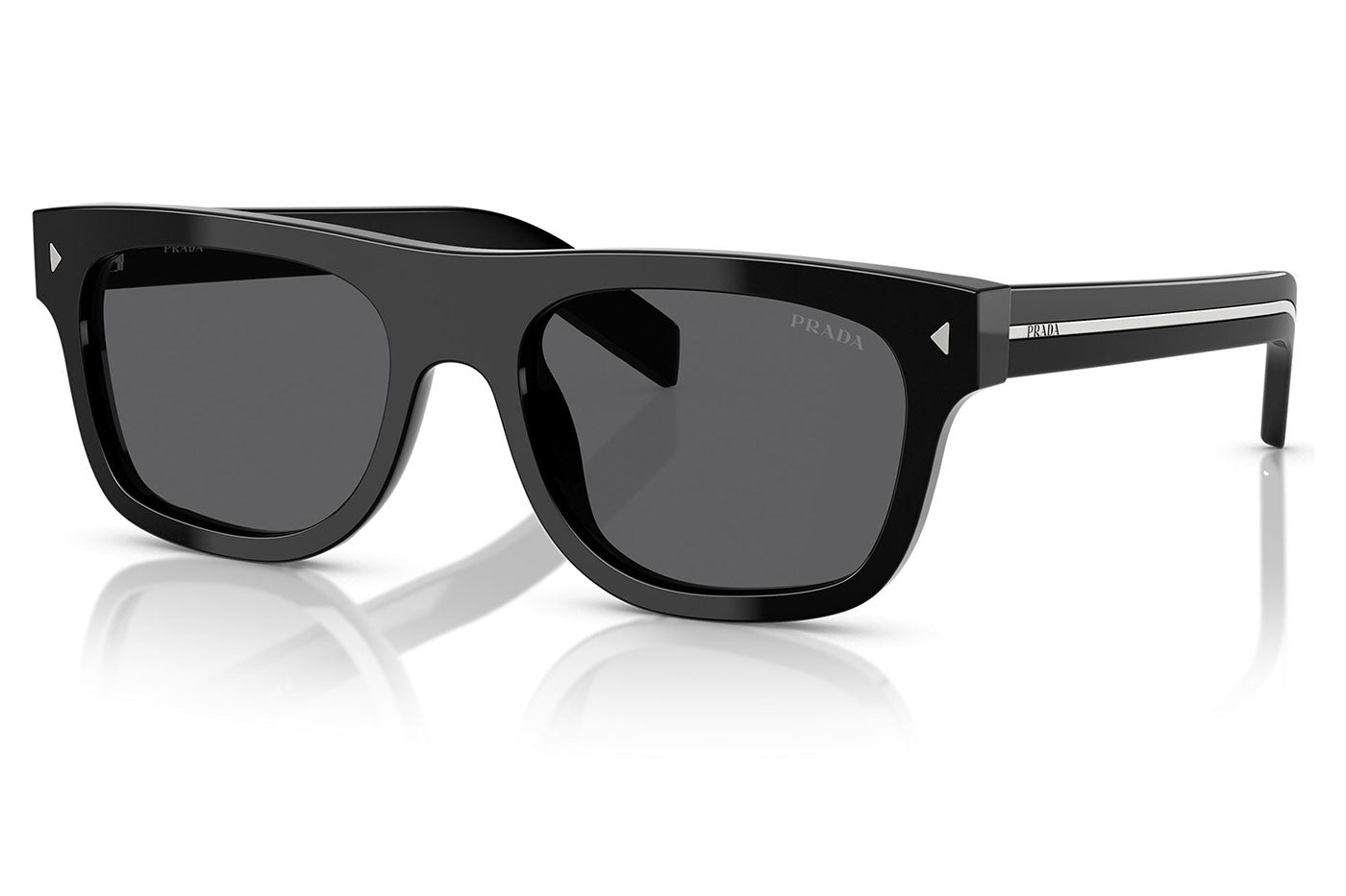 Prada PR B12S Sunglasses - Black / Dark Grey