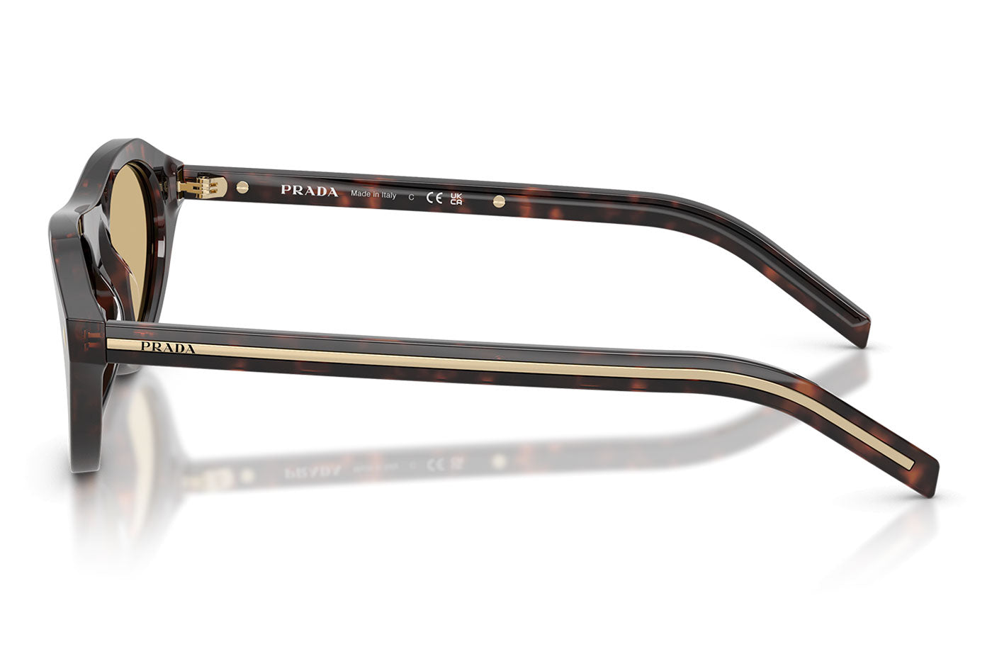 Prada PR B15S Sunglasses - Root Tortoise / Light Brown