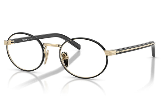 Prada PR B55V Glasses - Pale Gold / Black