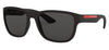 Prada Linea Rossa PS 01US Sunglasses - Black Rubber / Grey