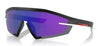 Prada Linea Rossa PS 03ZS Sunglasses - Matte Black / Dark Blue Mirror Violet