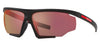Prada Linea Rossa PS 07YS Sunglasses - Black Rubber / Mirror Orange