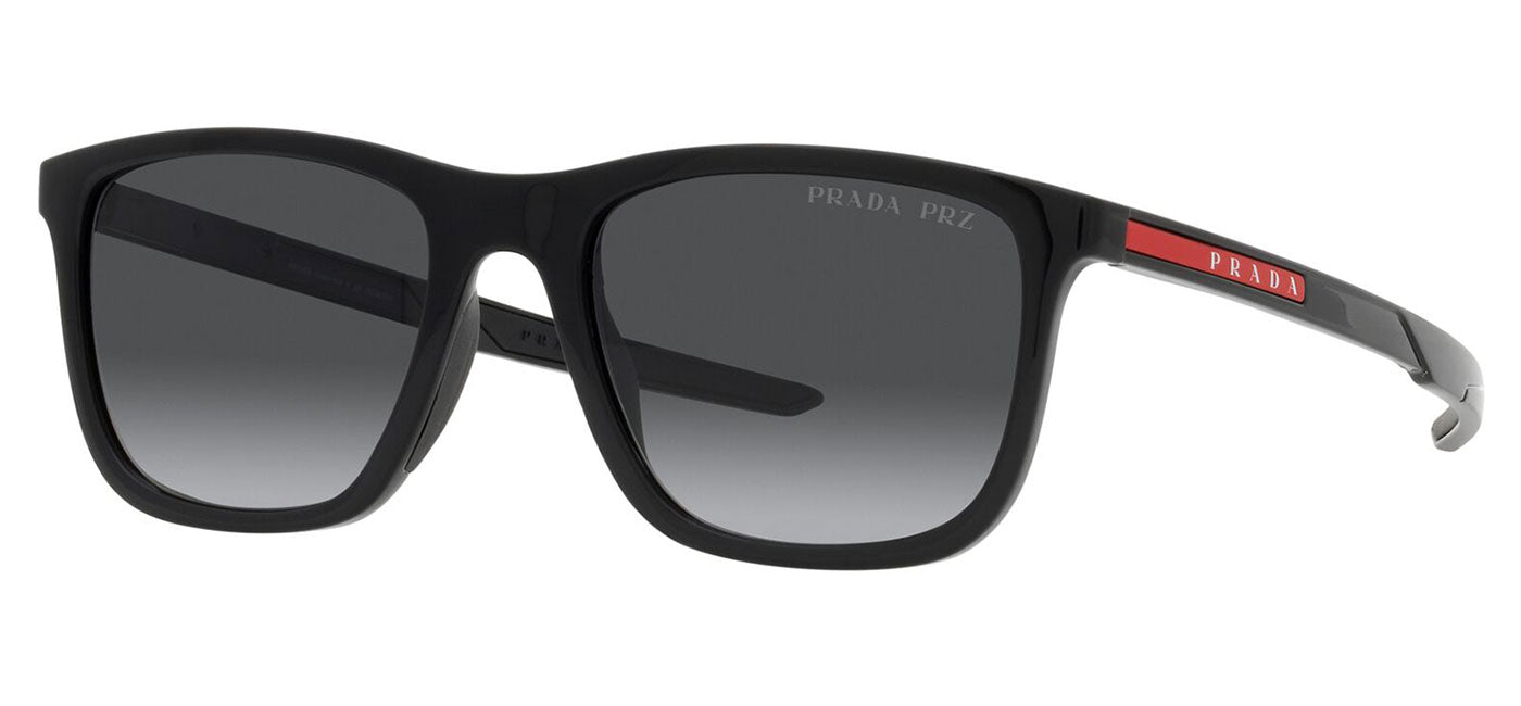 Prada Linea Rossa PS 10WS Sunglasses - Black / Grey Gradient Polarised