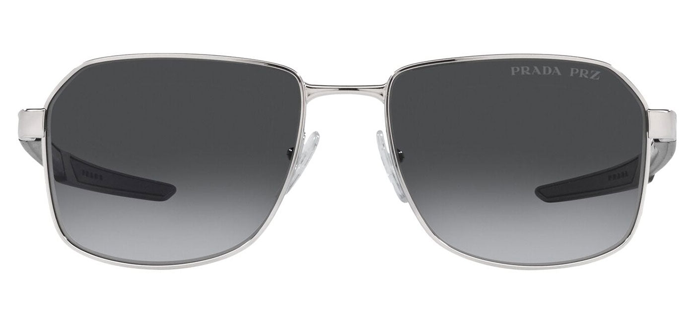 Prada Linea Rossa PS 54WS Sunglasses - Silver / Grey Gradient Polarised
