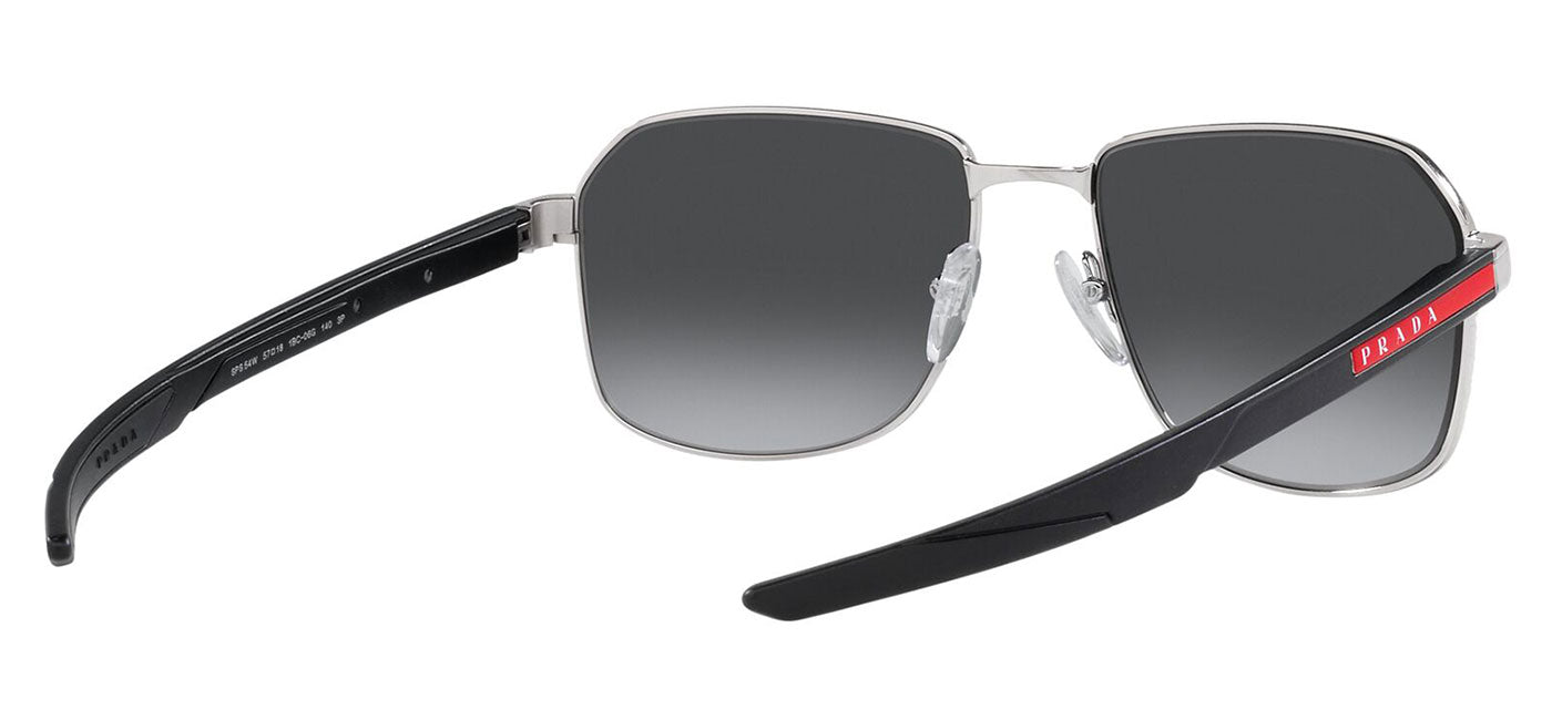 Prada Linea Rossa PS 54WS Sunglasses - Silver / Grey Gradient Polarised