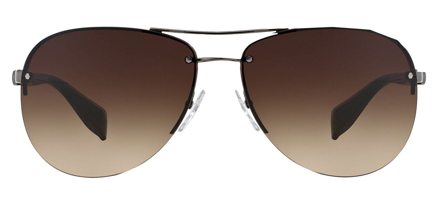 Prada Linea Rossa PS 56MS Sunglasses - Gunmetal / Brown Gradient