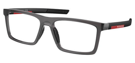 Prada Linea Rossa PS 02QV Glasses - Transparent Anthracite